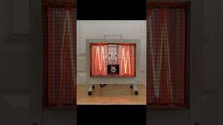 Quick Demonstration Arvin 32H25 Radiant Fan Forced Electric Heater shorts [upl. by Giavani155]