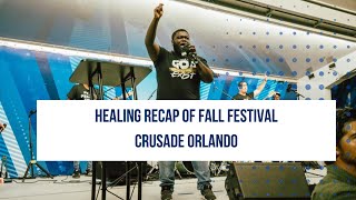 RECAP OF HEALINGS AT FALL FESTIVAL CRUSADE ORLANDO 🇺🇸  DEREK BERCHIE jesus foryou usa healing [upl. by Lura786]