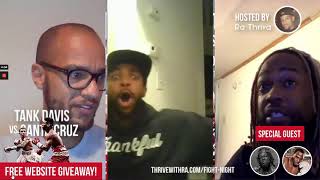 🥊 Gervonta Tank Davis vs Leo Santa Cruz Uppercut Knockout Live Reaction [upl. by Cobby]