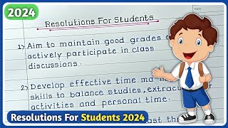 New Year Resolutions 2024 for STUDENTS new year resolution ideas [upl. by Aicirt44]