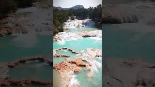 Las bellas cascadas de Agua Azul en Mexico shorts [upl. by Atir]