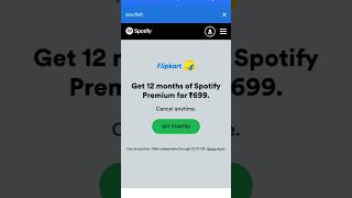 How to get Spotify premium free from Flipkart offer code [upl. by Llenaej]