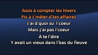 Gaston Mandeville  Le vieux du Bas du Fleuve  Karaoke  Lyrics [upl. by Modestia269]