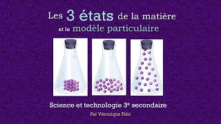 3 états de la matière et modèle particulaire ST3 [upl. by Nomit694]