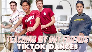 Teaching GUYS TikTok Dances [upl. by Lawley813]