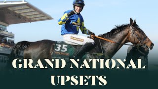 4 OF THE BIGGEST GRAND NATIONAL UPSETS AT AINTREE RACECOURSE [upl. by Dowd702]