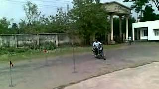 BRTA Rajshahi Bangladesh zigzag test for motor cycle [upl. by Newberry764]