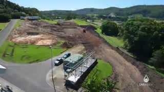 Unitywaters Nambour Sewage Treatment Plant being built  Timelapse Video [upl. by Annoj]