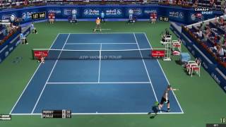 Murray  Pouille  Dubai 2017  Tennis Elbow 2013 [upl. by Neerihs]