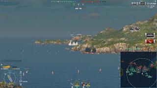 WoWs  Kremlin vs full HP Yamato broadside at 15km [upl. by Hermione204]