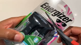 Energizer Rechargeable Batteries and Charger Unboxing [upl. by Hobbie]