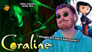 FIRST TIME WATCHING CORALINE properly  coraline reaction [upl. by Amadus]