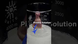 Piranha solution shorts foryoupage fyp chemistry [upl. by Taima]