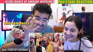 Pakistani Couple Reacts To Celebs Dance At Anant Ambani Wedding  SRK amp Salman Dance  John Cena [upl. by Emirac369]