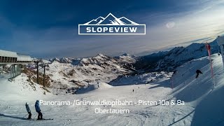 PanoramaGrünwaldkopfbahn  Pisten 10a amp 8a Obertauern [upl. by Ahtibbat]