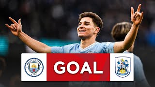 GOAL  Julian Alvarez  Manchester City 20 Huddersfield Town  Third Round  Emirates FA Cup 2324 [upl. by Lindberg]