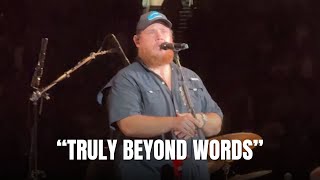 Luke Combs Powerful Speech About Hurricane Helene Recovery [upl. by Nenerb]