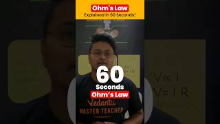 Ohms Law explained in 60 Seconds⏱️Class 10 Physics Electricity [upl. by Airal]