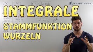 Integralrechnung Stammfunktion Wurzeln [upl. by Anielram]