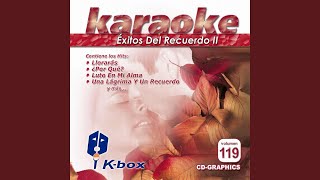 Luto En Mi Alma Karaoke Version [upl. by Danialah557]