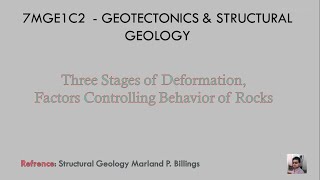 7MGE1C2  GEOTECTONICS amp STRUCTURAL GEOLOGY [upl. by Binetta]