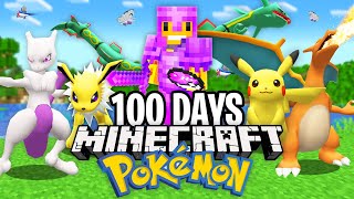 I Survived 100 Days in Minecraft PIXELMON [upl. by Jenks807]