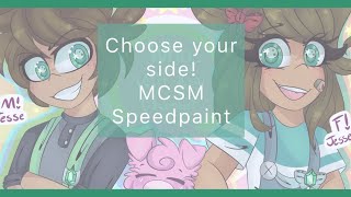 MCSM SpeedpaintChoose your side [upl. by Ylrrad]