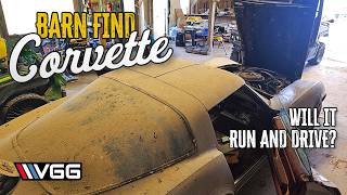 BARN FIND Anniversary Corvette Parked 37 YEARS Will it RUN AND DRIVE Home [upl. by Okimuy]