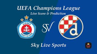 European Football Night Slovan vs Dinamo  UEFA Champions League  LIVE on Sky Live Sports live [upl. by Cerallua]