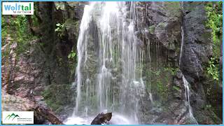 Burgbachwasserfall  Premiumwanderweg KlösterleSchleife im Wolftal  Schwarzwald [upl. by Ecinhoj]