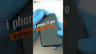 iPhone 11 Pro battery replacement 👍🏻✨⚡️📲 socialcell smartphone phonerepair repair [upl. by Walters]