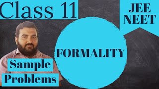 Formality and normality in chemistry  Formality chemistry class 11 [upl. by Sharma257]