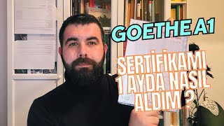 Goethe A1 Sertifikamı 1 Ayda Nasıl Aldım [upl. by Eymaj608]