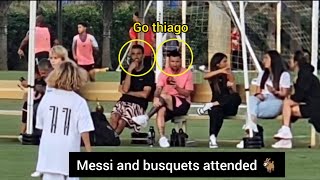 Lionel Messi attend Thiagos Inter Miami Academy U12 game😎 [upl. by Chance]