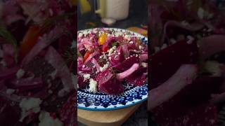 Beet and Feta Salad recipe shorts feta food salad youtubeshorts [upl. by Philemol]