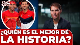 NADAL CONTESTA ¿EL MEJOR DE LA HISTORIA ES NADAL O DJOKOVIC [upl. by Enileve107]