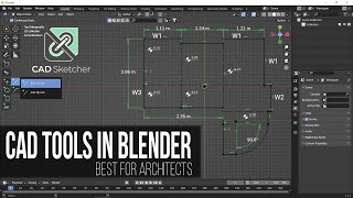 CAD for Blender HAS ARRIVED  The New CAD Sketcher Addon [upl. by Narcissus]