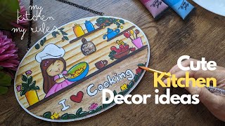 Kitchen decor DIY  Kitchen decor ideasitems  Cute wall hanging for kitchen decoration diy [upl. by Gwendolen]