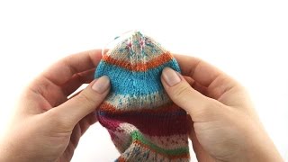 How to Knit Socks 8 Kitchener Stitch [upl. by Ailak]