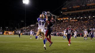 110th Grey Cup Ento comes up with a critical interception in the 3rd quarter [upl. by Tager]