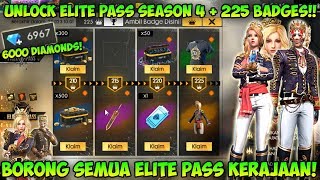 Borong Semua Elite Pass Season 4 Review Royal Revelry  Garena Free Fire [upl. by Kilbride151]