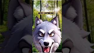 Angry Wolf Growling shorts  🐺Wolf Sounds [upl. by Dyun]