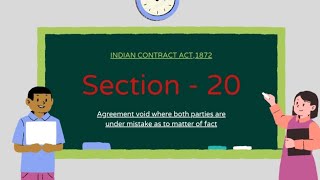 Section 20 of the Indian Contract Act1872 [upl. by Akemeuwkuhc]