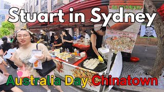 AUSTRTALIA DAY 2024  Chinatown Night Markets 4k  Haymarket Sydney [upl. by Aivatahs873]