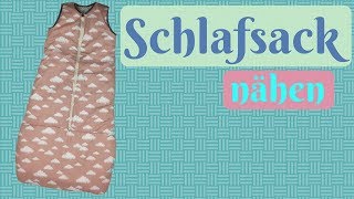 Schlafsack  Strampelsack fürs Baby nähen  Nähanleitung für Anfänger [upl. by Ahsima]