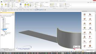 IronCAD WoodLab CAD  Curved Panel [upl. by Quiteri]