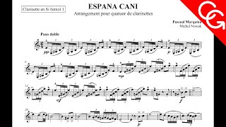 ESPAÑA CAÑÍ Pasodoble Corrado Giuffredi clarinet [upl. by Gamin]