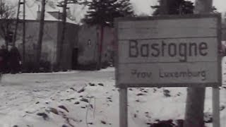 Original Film Footage of Bastogne WW2 [upl. by Oiratno]