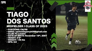 Tiago Dos Santos 2024 Soccer Highlights [upl. by Esyli964]