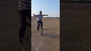 Unicycles unicycling penny farthing high wheel mike arotsky sings my papa [upl. by Clarey]